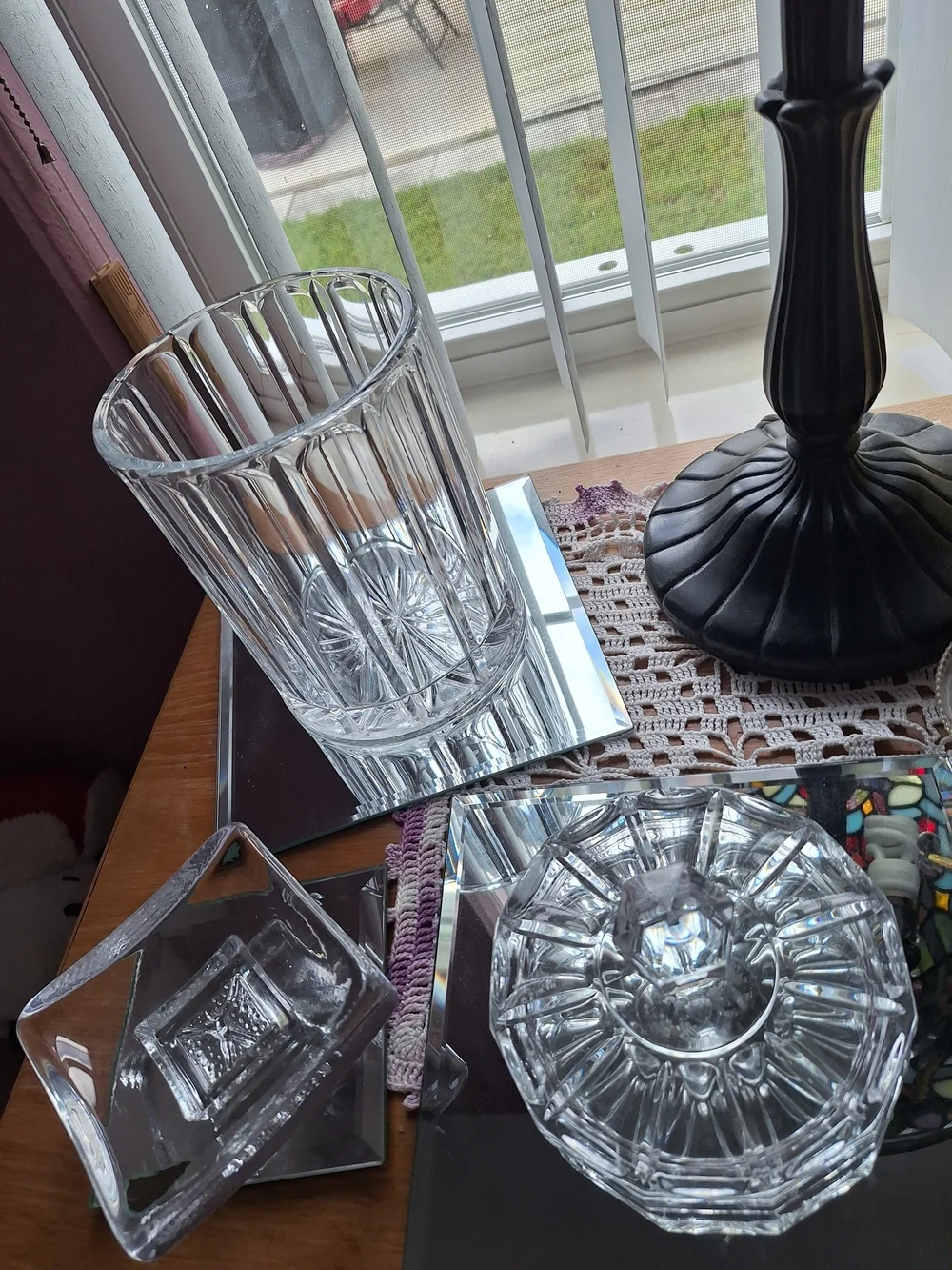 Crystal Bisquit Jar W/Lid - Picture 10 of 12